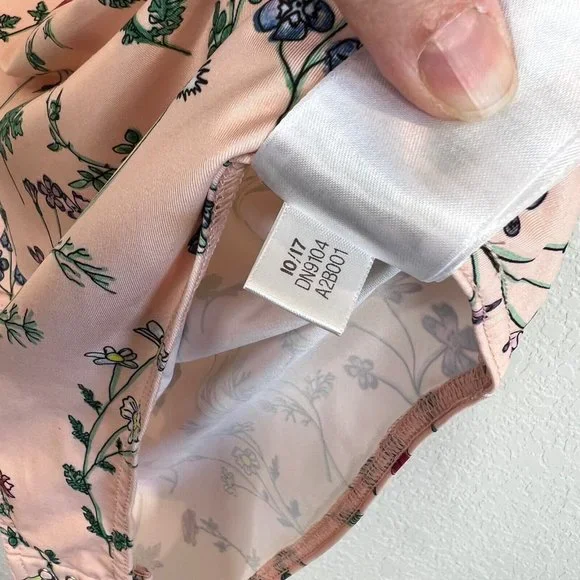 Adidas Floral Bodysuit Women's Size XS Pink Short Sleeve Casual Snap Closure - Picture 8 of 10
